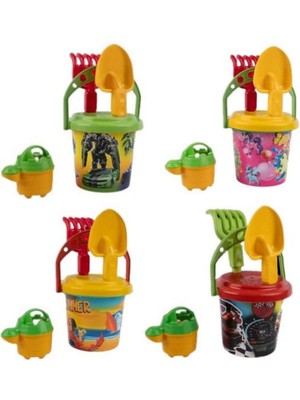 Kuzgun Ticaret Yuvarlak Küçük Kova Plaj Seti - 2050  (Lisinya)