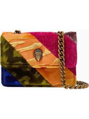 Kurt Geiger Micro Kensington Kadife Zincir Askılı Mini Kadın Çapraz Çanta