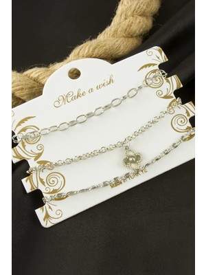 Çiçek Zincir Bileklik 3 Adet Nemere