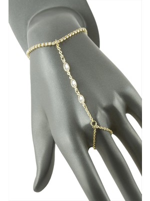 Oval Şerit Taşlı Şahmeran Nemere