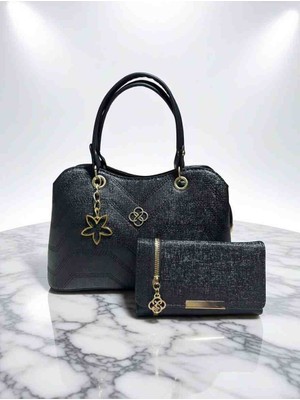 Nakişce 2' Li Kombin Omuz ve Kol Çantası, Kartlık Günlük Çanta