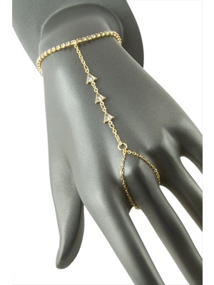 Üçgen Şerit Taşlı Şahmeran Nemere