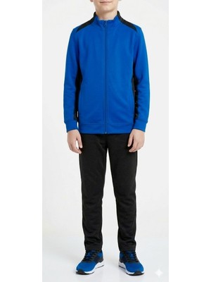 Bumerangspor Çocuk Esnek Dalgıç Kumaş Tam Fermuarlı Eşofman Takımı