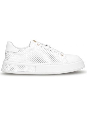 John Richardo 24408 Erkek Hakiki Deri Klasik Sneaker Beyaz