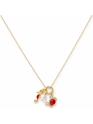 Venüs Design Çelik Deniz Charmlı Kolye