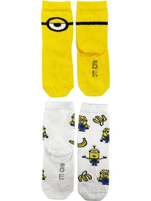 CNS Concept Mınıons Ikili Çocuk Çorap (1) 20-24 Numara