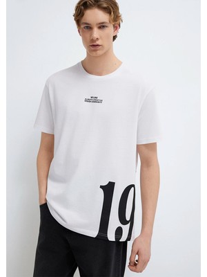 Mavi 1991 Baskılı Beyaz Tişört 0612539-620