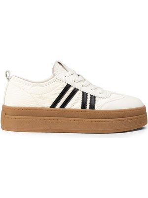 Deery Kadın Bej Platform Sneaker Ayakkabı - K1062ZBEJC01