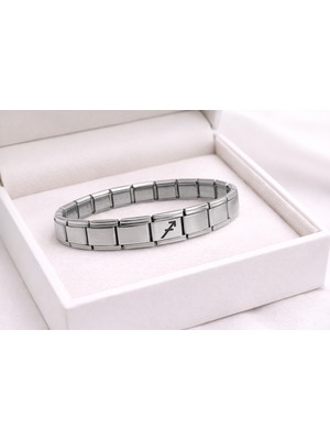 LTG Nova Çelik Nomination Bileklik Yay Burcu | Paslanmaz Çelik Burç Bilekliği | Özgür Ruhlu Tasarım