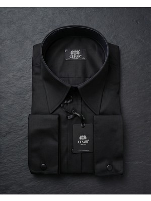 Pakman Uzunkol Duble Manşet Mızrak Yaka Beyaz Cesur Gömlek