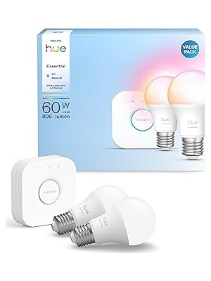 SHC4200 Hue Essential 2'li E27 Ampul Başlangıç Seti 806 Lumen