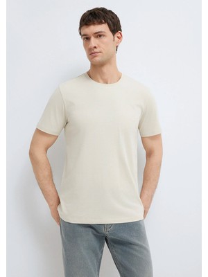 Mavi Bej Basic Tişört 065574-70144