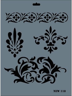 SHC4200 Mey Ithalat® New Seri N-118 Stencil 35X25 cm