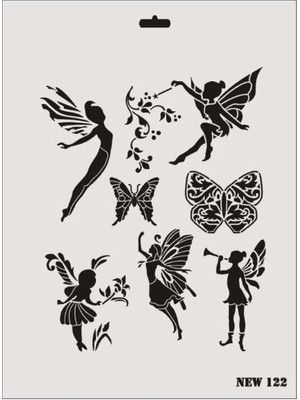 SHC4200 Mey Ithalat® New Seri N-122 Stencil 35X25 cm