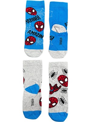 CNS Concept Örümcek Adam Ikili Çocuk Çorap (2) 19-23 Numara