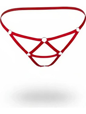 Beruflic Kırmızı Tanga - Külot O Halkalı Bant Detaylı - BRF1206