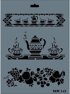 SHC4200 Mey Ithalat® New Seri N-143 Stencil 35X25 cm