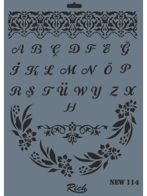 SHC4200 Mey Ithalat® New Seri N-114 Stencil 35X25 cm
