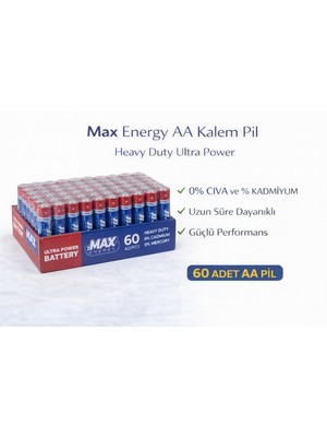 SHC4200 Aa Kalem Pil 1.5V R6 Heavy Duty Power 4lü 15 Paket