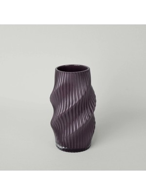 Linens Lenzy 13X13X23 cm Vazo Mürdüm