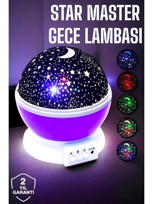 Çocuklara Özel Yıldızlı Gece Lambası Midastech