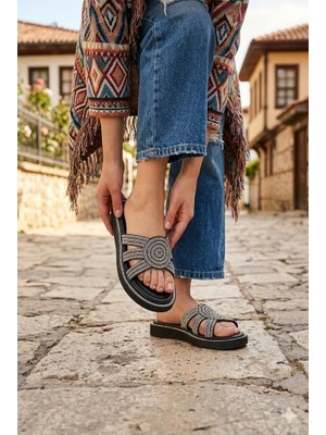 Pierre Cardin 7909 Rahat Orijinal Ürün Taş Detaylı Kadın Terlik