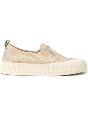Deery Kadın Bej Slip-On Sneaker Ayakkabı - K1053ZBEJC01