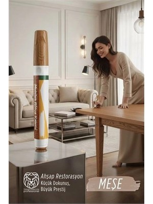 SHC4200 Mey Ithalat® Meşe Renk Mobilya Rötüş Kalemi – Ahşap Çizik & Restorasyon Kalemi (Meşe/oak)