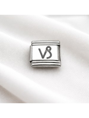 LTG Nova Çelik Nomination Charm Oğlak Burcu | Paslanmaz Çelik Bileklik Charmı | Burç Temalı Takı