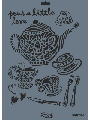 SHC4200 Mey Ithalat® New Seri N-200 Stencil 35X25 cm