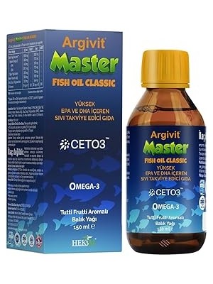 SHC4200 Argivit Balık Yağı, Epa Dha Içeren, Tutti Frutti Aromalı, 150 ml