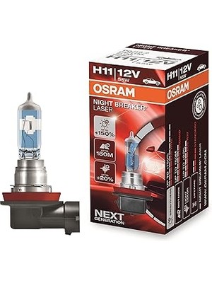 SHC4200 Ampul Night Breaker Laser H11 12V 55W%150&APOS;YE Kadar Fazla Işık 150M&APOS;YE Kadar Fazla G