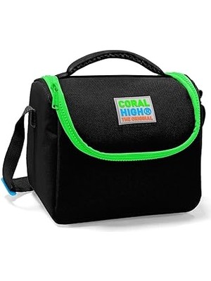SHC4200 Coral High Siyah Yeşil Kız Erkek Çocuk Yalıtımlı Beslenme Çantası