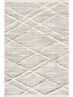 Has 1950 Zerafet 192204 Gri - Dinamik Hatlara Sahip Modern Gri Halı