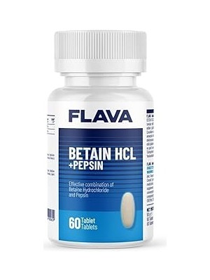 SHC4200 Flava Betain Hcl + Pepsin - 60 Tablet
