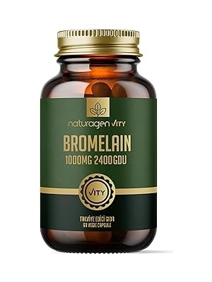 SHC4200 Naturagen Bromelain 1000 – 2400 Gdu – 60 Kapsül | Ananas Kaynaklı Enzim | Edici Gıda