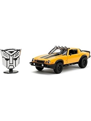 SHC4200 Jada Transformers Rise Of The Beast 1:24 1977 Chevy Camaro Bumblebee &amp; Badge Döküm Araba, Çocuk