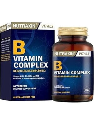 SHC4200 Nutraxin B Complex – 10 Farklı B Vitamini Içerikli – 60 Tablet