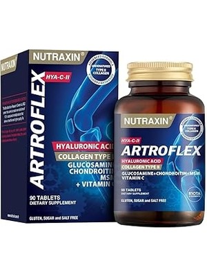 SHC4200 Nutraxin Artroflex Hya-C-Ii Hyaluronik Asit Glukozamin Kondrotin Içeren Edici Gıda (1 x 90
