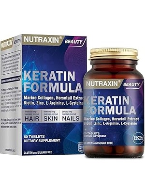 SHC4200 Nutraxin Beauty Keratin Formula 60 Tablet Edici Gıda