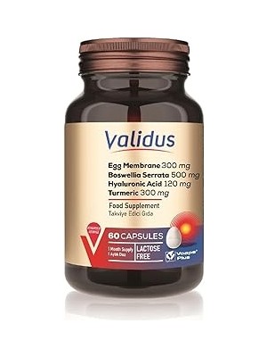 SHC4200 Validus Egg Membrane 300 Boswellia Serrata 500 Hyaluronic Acid 120 Turmeric 300