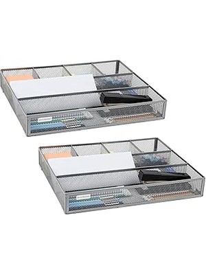 SHC4200 Mind Reader Ağ Koleksiyonu, 6 Bölmeli Malzeme Depolama, Çalışma Masası, Makyaj Veya Gereç Düzenleyi