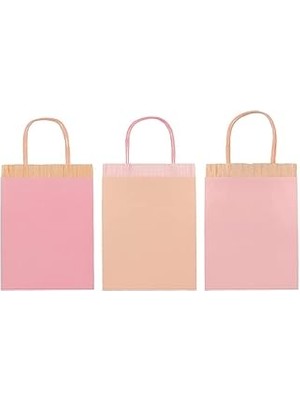 SHC4200 Meri Meri - Pink Fringe Party Bags - Pembe Püsküllü Hediye Çantaları (8'li)