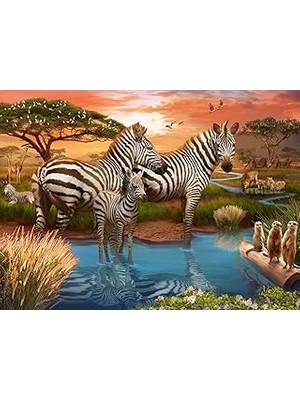 SHC4200 Ravensburger 500P Puzzle Zebralar