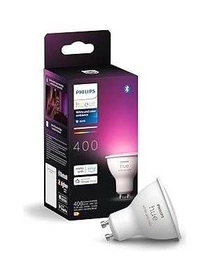 SHC4200 Hue 4.2W Renkli Akıllı Spot Ampul GU10 Bluetooth Uyumlu, Alexa, Assistant ile Sesli