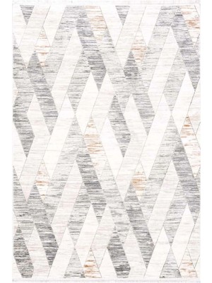 Has 1950 Madrid 191906 Vizon - Çağdaş Çizgilere Sahip Dekoratif Oturma Odası Halısı