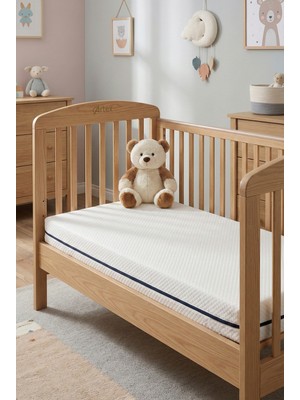 Artex 10Cm Süngerli Bebek Çocuk Beşik Yatağı  70x130 Yıkanabilir Kılıflı Park Yatak Oyun Parkı