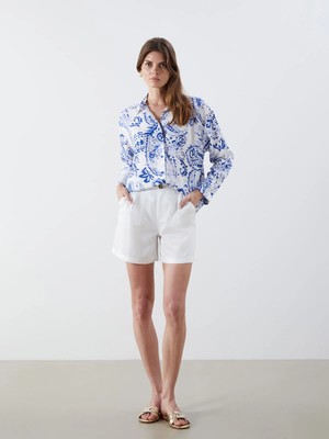 Lc Waikiki Yeni Sezon Loose Fit Pileli Jean Şort Etek