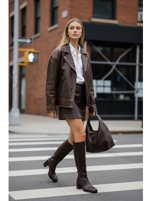 Kahve  Kadın Çizme K03527400009