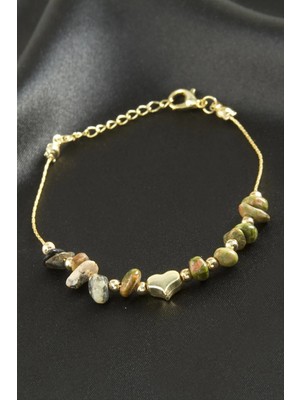 SiHako Hint Akik Kırık Doğaltaş Bileklik